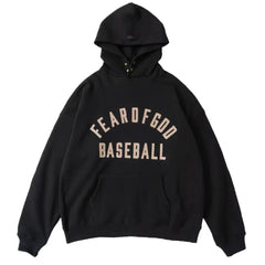 Fear of God Baseball Pullover Hoodie – Black