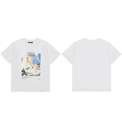Represent Vintage Oil Painting Graphic T-Shirt - White