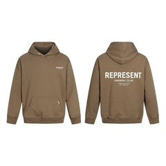 Represent Owners' Club Heavyweight Hoodie - Khaki/Brown