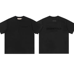 Essentials Fear of God Double-Print Flocked Tee – Black (M)