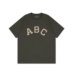 Fear of God Essentials ABC Flocked Tee – Deep Grey