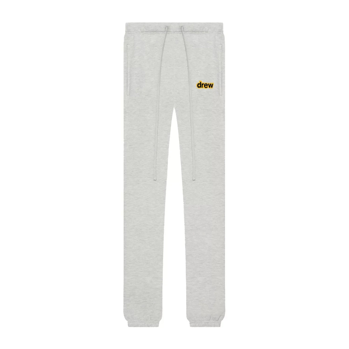 Drew Light Oatmeal Logo Fleece-Lined Joggers