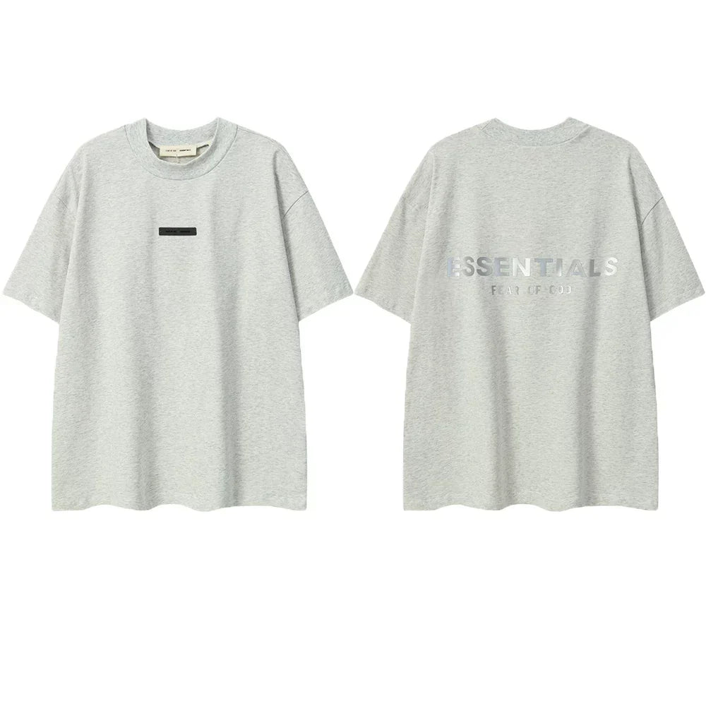 ESSENTIALS Fear of God Back Print Tee – Light Oats