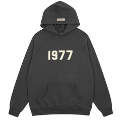 Fear of God Essentials 1977 Pullover Hoodie Iron Grey