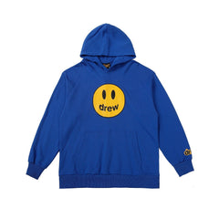 Drew House Mascot Smiley Logo Multi Blue Unisex Oversized Fleece Hoodie